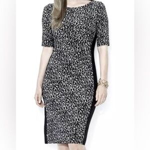 Ralph Lauren Black and White Long Sleeve Dress